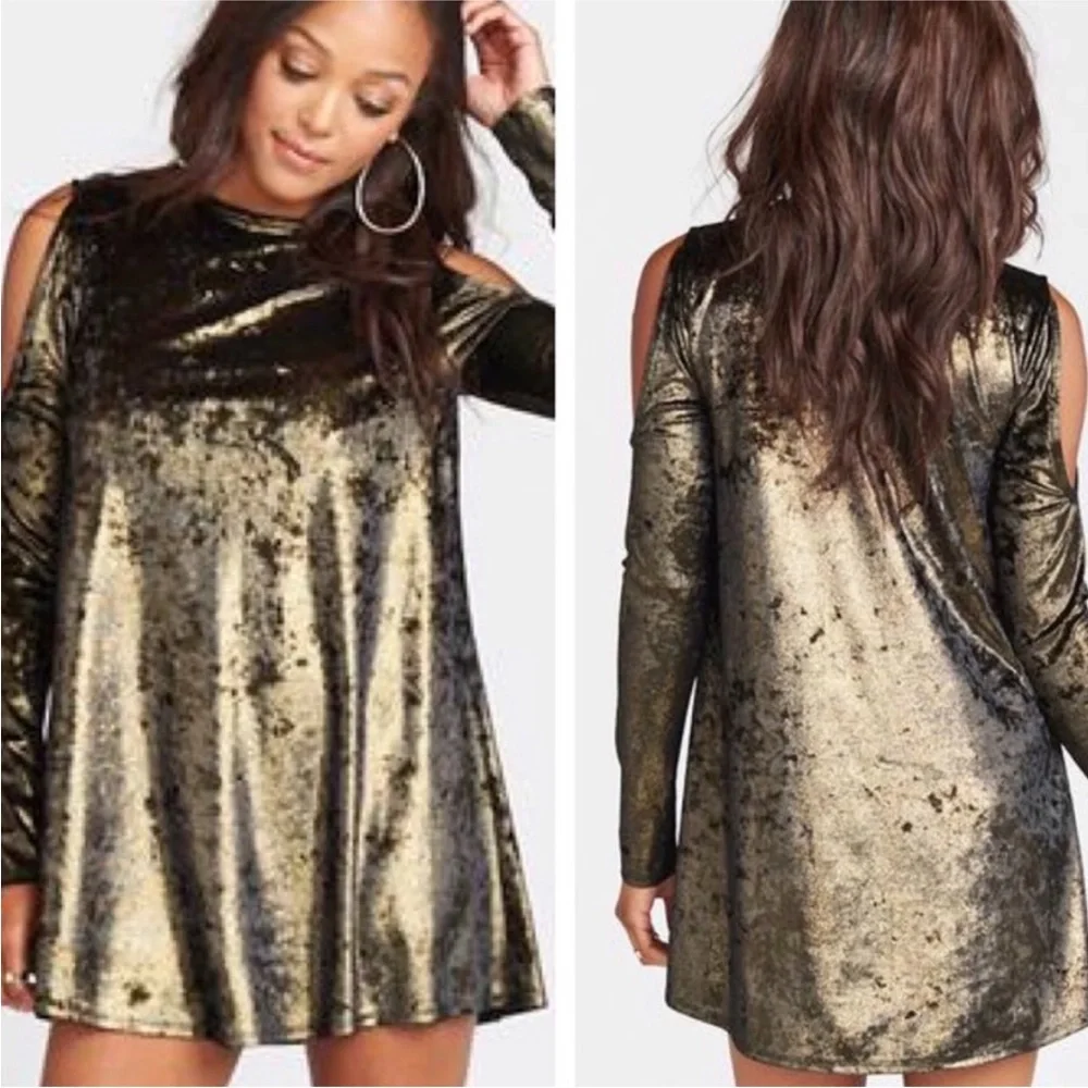 Show Me Your Mumu Velvet Teddy Mini Dress - Picture 1 of 6